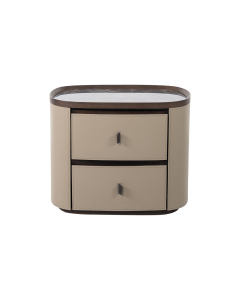 Dabney Nightstand Light Brown Veneer