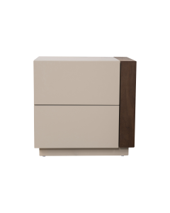 Soleil Nightstand White Brown