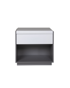 Tristan Nightstand White Brown
