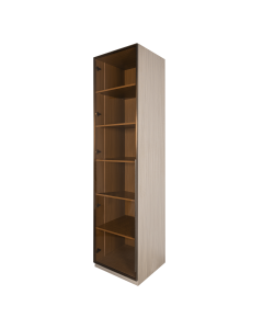 Karnal 1 Door Walnut Dark Brown Wood