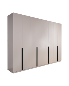 Nille 8 Doors Amber Yelllow Wood Glass