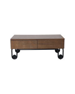 Lekre Coffee Table Walnut Black Veneer
