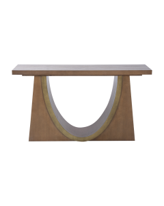 Birch Console Antique Brass Veneer