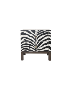 Saturno Nightstand Zebra Dark Brown