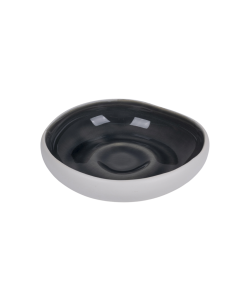 Milo Ceramic Bowl Gray Matte White