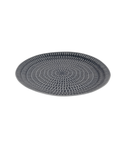 Wave Ceramic Plate - Light Gray 