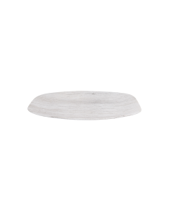 Puffy Plate Matte White Ceramic