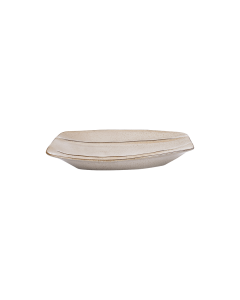 Wohnen Scollop Platter Tan Ceramic