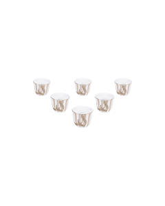 Hafok Coffee Cup Gold Ceramic