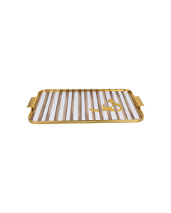 Hafok Tray Gold Ceramic