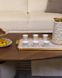 Ebomy Gahwa Cup Gold Ceramic