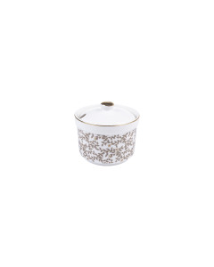 Ebomy Sugar Pot Gold Ceramic
