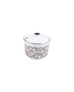 Nordic Sugar Pot Silver Ceramic