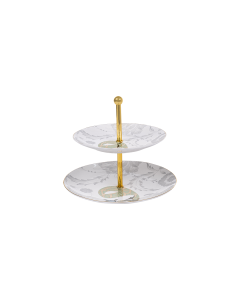 Leno Plate Gold Ceramic