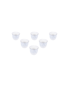 Spiro Gahwa Cup Silver Ceramic