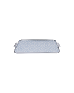 Spiro Tray Silver Ceramic
