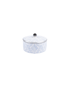Spiro Jar With Lid Silver Ceramic
