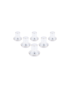 Iniyo Tea Glass & Saucer Silver Ceramic