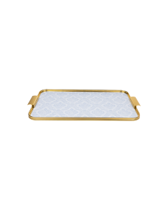 Iniyo Tray Silver Ceramic