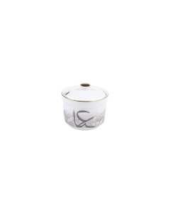 Lazio Sugar Pot Silver Ceramic