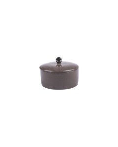 Mimosa Jar With Lid Gold Ceramic
