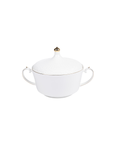 Ando Sugar Pot White Ceramic