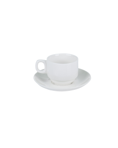 Orion Cup & Saucer White Ceramic