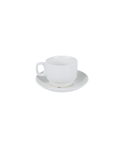 Torcello Cup & Saucer White Ceramic