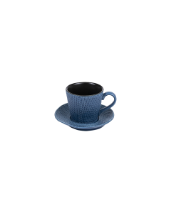 Etna Cup & Saucer Blue Ceramic