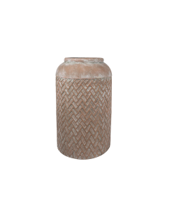 Bilu Plant Pot Red Cement