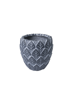 Mari Plant Pot Dark Gray Cement
