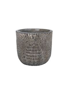 Carlo Plant Pot Crocodile Cement