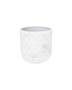 Iris Plant Pot Antique Orchid Cement