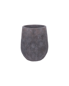 Faucaria Plant Pot Dark Gray Cement