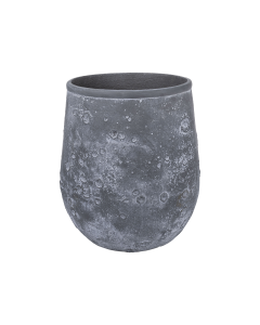 Ruscus Plant Pot Coffee White Cement