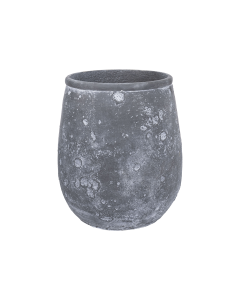 Ruscus Plant Pot Coffee White Cement