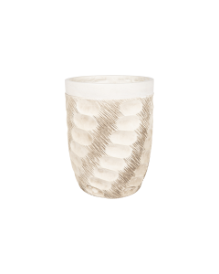 Yucca Plant Pot Archaize White Cement
