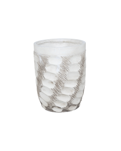 Yucca Plant Pot Archaize White Cement