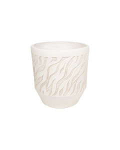 Narcissus Plant Pot White Cement