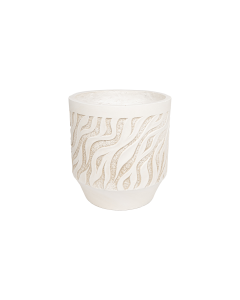 Narcissus Plant Pot White Cement