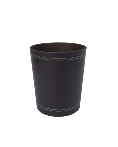Elenora Trash Can Coffee PU Leather