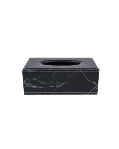 Danil Tissue Box Black PU Leather