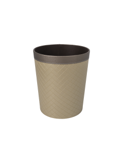 Nips Trash Can Beige PU Leather