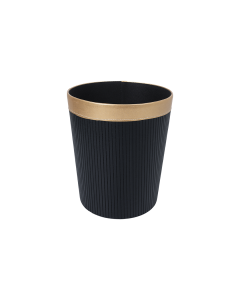 Glen Trash Can Black PU Leather
