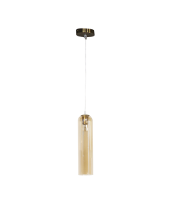 Bakubo Pendant Lamp Light Brown Metal Glass