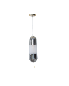 Belle Pendant Lamp Smoky Metal Glass
