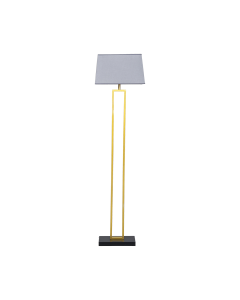 Florent Floor Lamp Gold Metal Fabric
