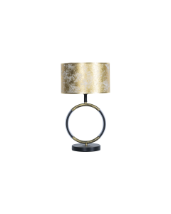 Ignis Table Lamp Black Metal Fabric
