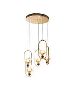 Gaelle Pendant Lamp Gold Acrylic