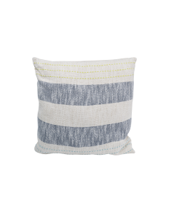 Selma Cushion White Black Cotton
